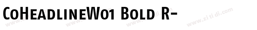 CoHeadlineW01 Bold R字体转换